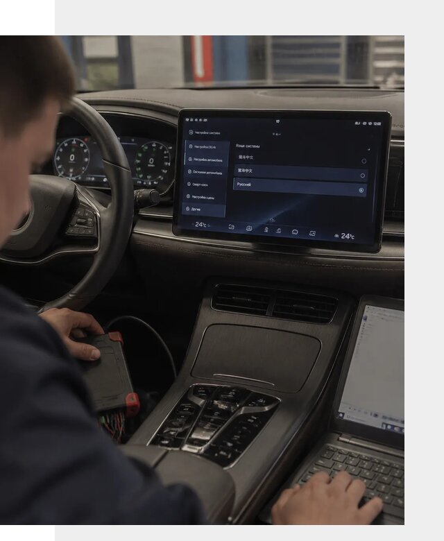 Русификация автомобиля BYD HAN для эксплуатации в Чайковском